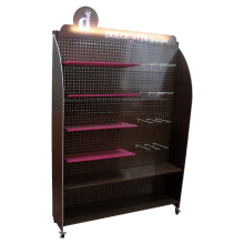 high quality metal raw material free standing pegboard display rack peg board panel